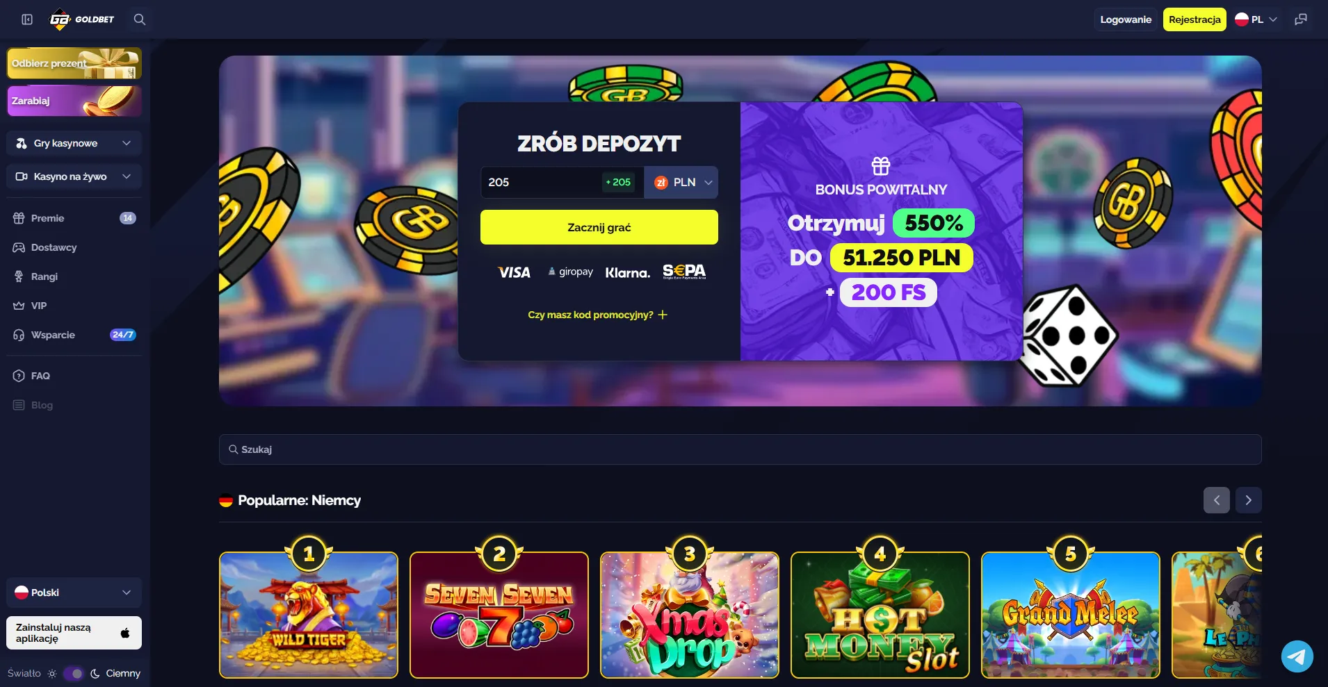 Goldbet Casino Polska – oferta dla polskich graczy