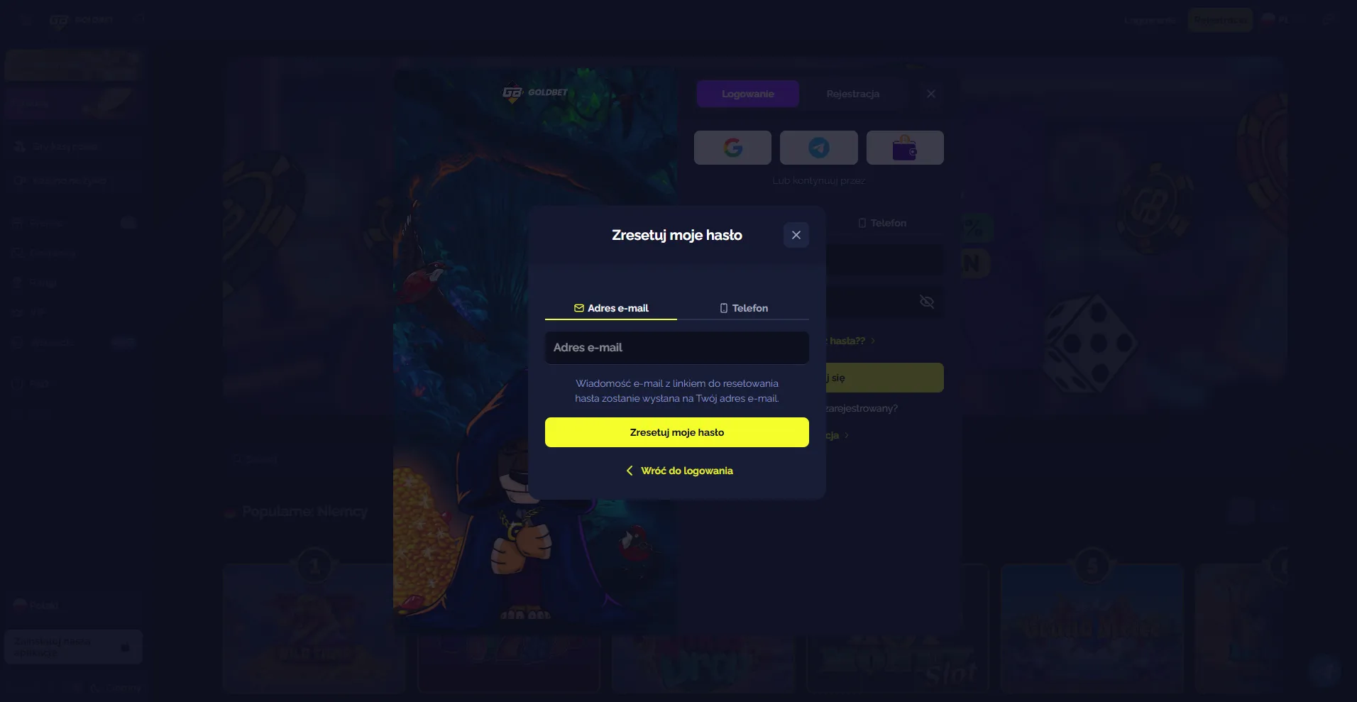 Problemy z Goldbet Casino logowanie – odzyskanie dostępu do konta